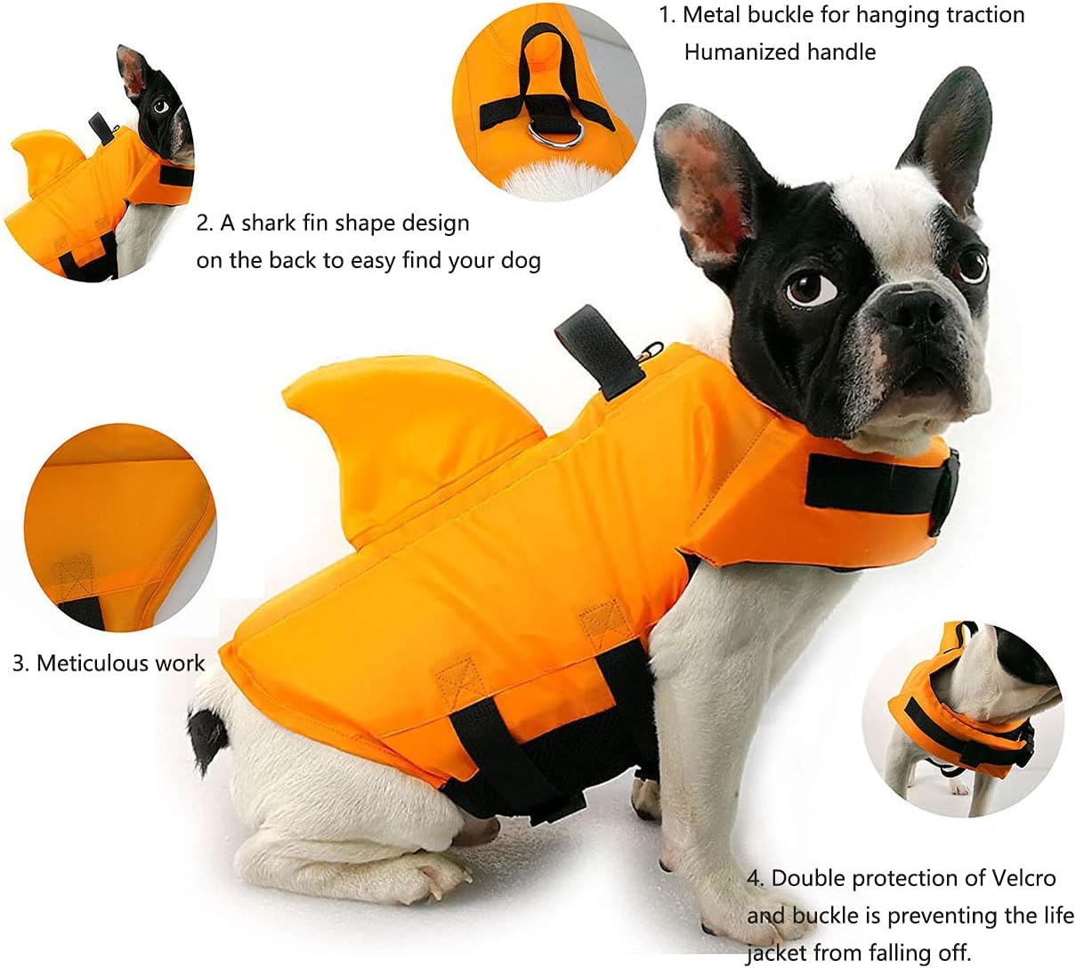 Trendy Pet Shark Fin Swimsuit Professional Life Jacket