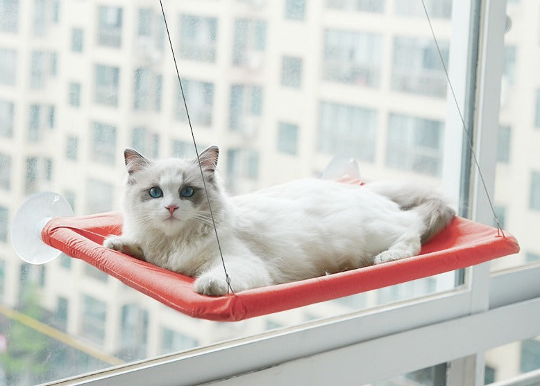 Cat Hanging Bed Red