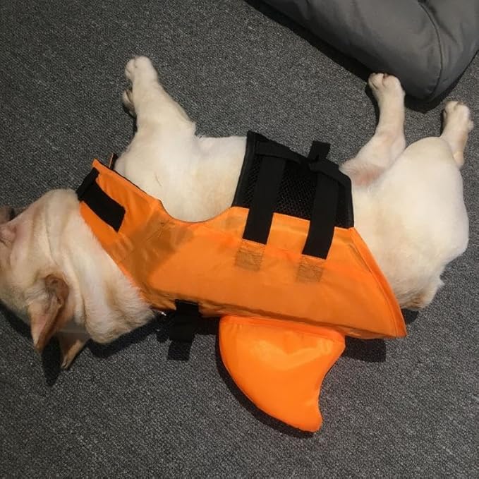 Trendy Pet Shark Fin Swimsuit Professional Life Jacket