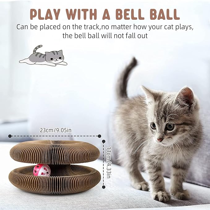 Cat Scratching Board with a bell ball