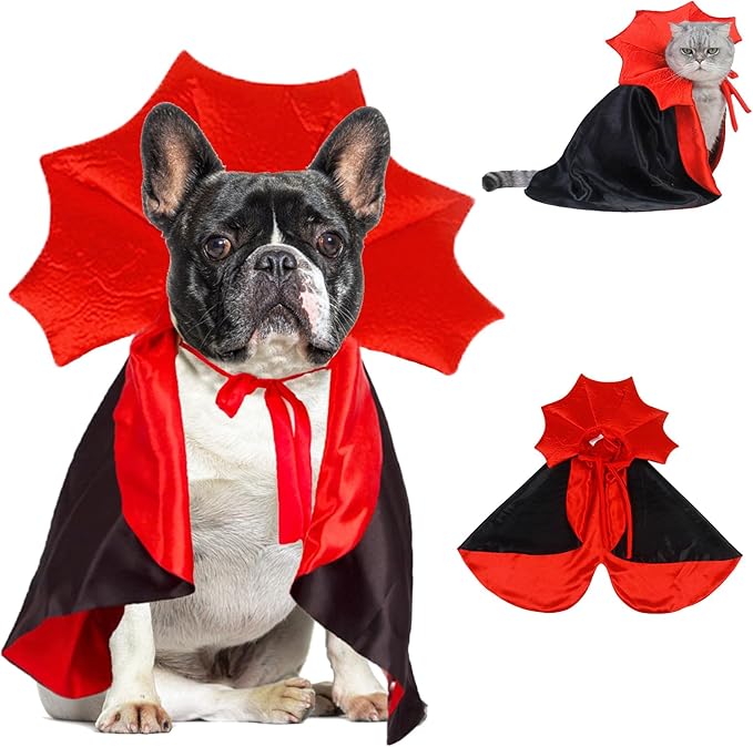 Halloween Costume Witch Vampire Cat and Dog Cloak