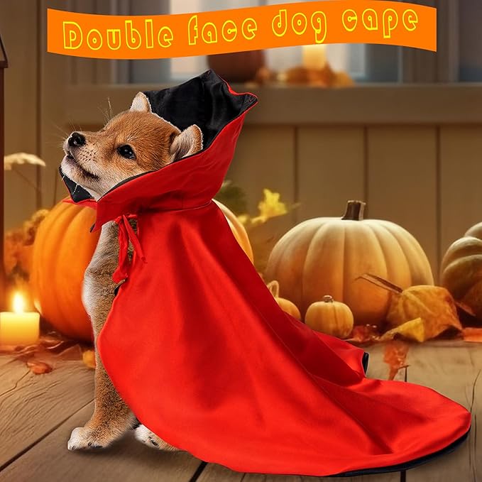 Halloween Costume Witch Vampire Cat and Dog Cloak