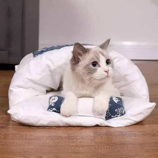 Japanese PP cotton sleeping bag, winter cold protection cat bed