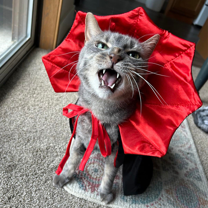 Halloween Costume Witch Vampire Cat and Dog Cloak